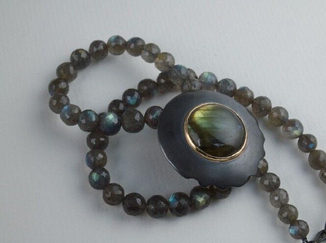 Labradorite and Silver oxidized