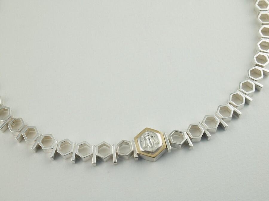 Sterling silver hinged 